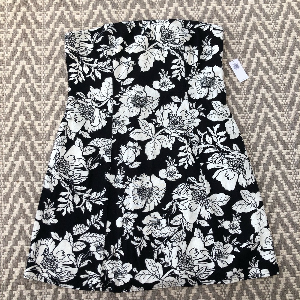 Old Navy fit and flare linen blend floral dress size large